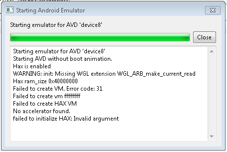 android emulator mac no accelerator found